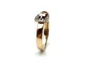 9ct Yellow Gold Diamond Buckle Ring