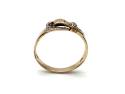 9ct Yellow Gold Diamond Buckle Ring