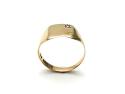 9ct Yellow Gold Square CZ Signet Ring