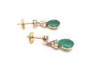 Emerald & Diamond Drop Earrings