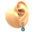 Emerald & Diamond Drop Earrings