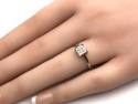 9ct Square Diamond Cluster Ring 0.25ct