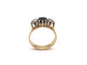 18ct Sapphire & Diamond 3 Stone Ring