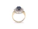 9ct Sapphire & Diamond Cluster Ring