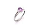 9ct Pink Sapphire & Diamond Ring