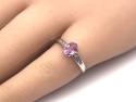 9ct Pink Sapphire & Diamond Ring