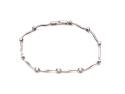 9ct White Gold Diamond Bracelet