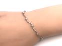 9ct White Gold Diamond Bracelet