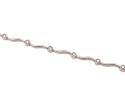 9ct White Gold Diamond Bracelet