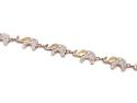 9ct Elephant Diamond Bracelet
