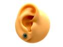 9ct Emerald & Diamond Stud Earrings