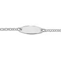 Silver Babies Belcher Identity Bracelet 6 Inch