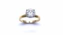 18ct Yellow Gold Diamond Solitaire Ring 1.51ct
