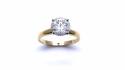 18ct Yellow Gold Diamond Solitaire Ring 1.51ct