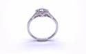 Platinum Diamond Halo Solitaire Ring 0.38ct