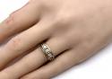 18ct Yellow Gold Diamond 3 Stone Ring