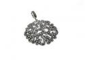 Silver & Marcasite Round Pendant