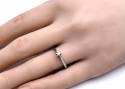 9ct White Gold Diamond Solitaire Ring