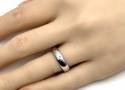 18ct White Gold Soft Court Wedding Ring