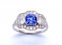 Sapphire & Diamond Ring Circa 1920s