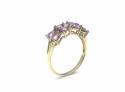 9ct Pink Sapphire & Diamond Ring