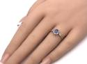 9ct Sapphire & Diamond Cluster Ring