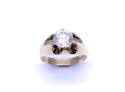 9ct Yellow Gold CZ Solitaire Ring