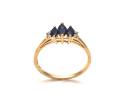 9ct Yellow Gold Sapphire & Diamond Ring