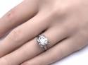 Platinum Old Cut Diamond Solitaire Ring