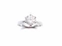 18ct White Gold Diamond Solitaire Ring