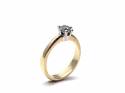 18ct Yellow Gold Diamond Solitaire Ring