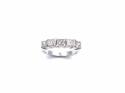 18ct White Gold Princess Cut 5 Stone Ring 1.61ct