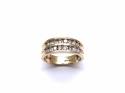 18ct Double Row Diamond Eternity Ring