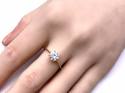 9ct Synthetic Moissanite Solitaire Ring