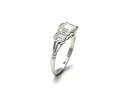 Platinum Art Deco Style Diamond Ring 1.14ct