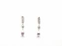 18ct Pink Sapphire & Diamond Earrings