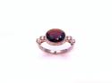 9ct Rose Gold Garnet Solitaire Ring