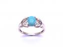 9ct Turquoise Solitaire Ring