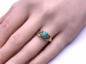 9ct Turquoise Solitaire Ring