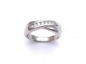 18ct Diamond Eternity Crossover Ring