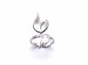925 Leaf Design Ring