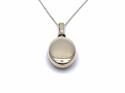 9ct Yellow Gold Oval Ashes Locket & Chain