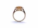 9ct Yellow Gold Citrine & Diamond Ring 0.40ct