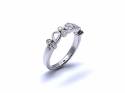 Platinum Diamond Half Eternity Ring 0.48ct