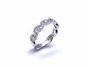 18ct White Gold Fancy Diamond Eternity Ring