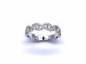 18ct White Gold Fancy Diamond Eternity Ring