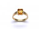 18ct Yellow Gold Citrine Solitaire Ring