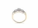 9ct Triple Diamond Cluster Ring