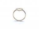 9ct Yellow Gold CZ Signet Style Solitaire Ring