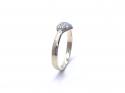 9ct Yellow Gold CZ Love Heart Cluster Ring